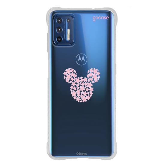 Capinha para celular  Mickey - Rosto Minimalista com Cerejeiras