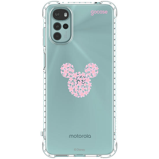 Capinha para celular  Mickey - Rosto Minimalista com Cerejeiras