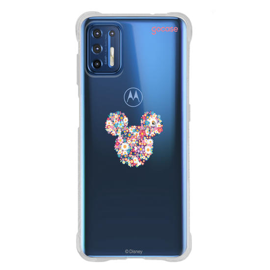 Capinha para celular  Mickey - Rosto Minimalista com Jardim
