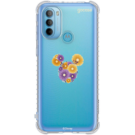 Capinha para celular  Mickey - Rosto Minimalista com Hortências