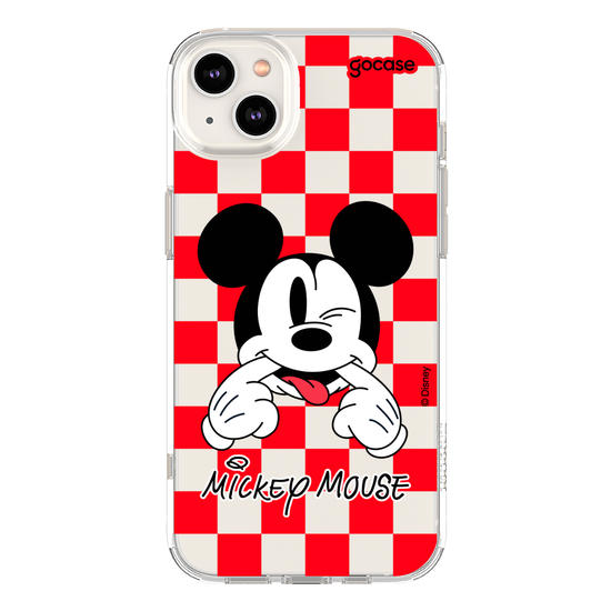 Capinha para celular  Mickey Xadrez Red