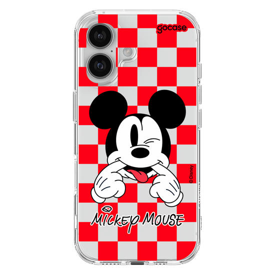 Capinha para celular  Mickey Xadrez Red