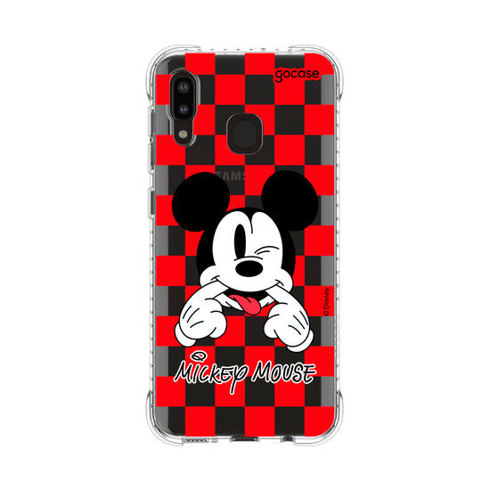 Capinha para celular  Mickey Xadrez Red