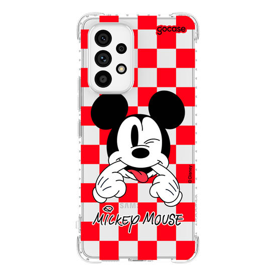 Capinha para celular  Mickey Xadrez Red