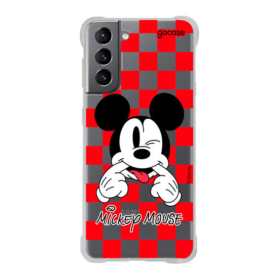 Capinha para celular  Mickey Xadrez Red
