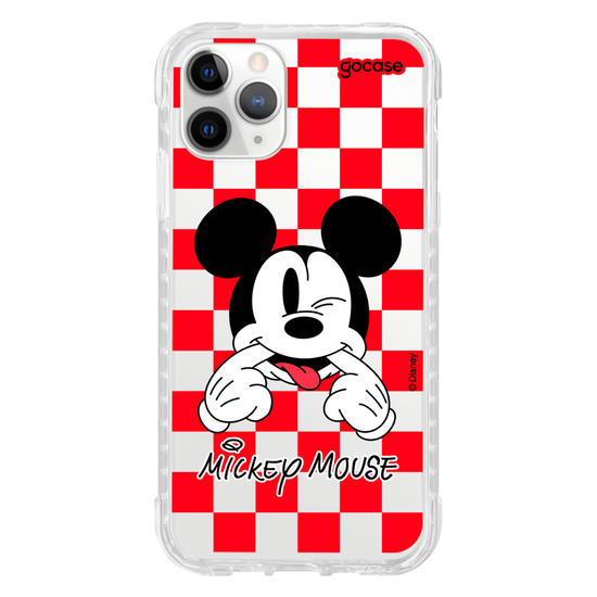 Capinha para celular  Mickey Xadrez Red