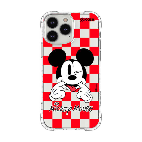 Capinha para celular  Mickey Xadrez Red