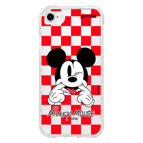 Capinha para celular  Mickey Xadrez Red