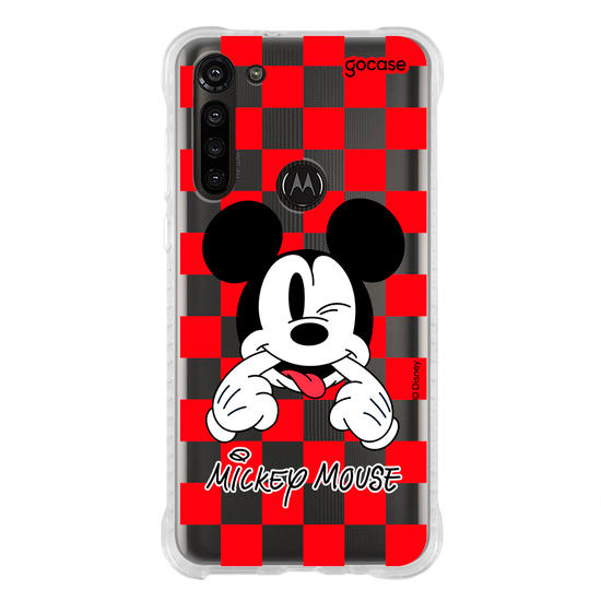 Capinha para celular  Mickey Xadrez Red
