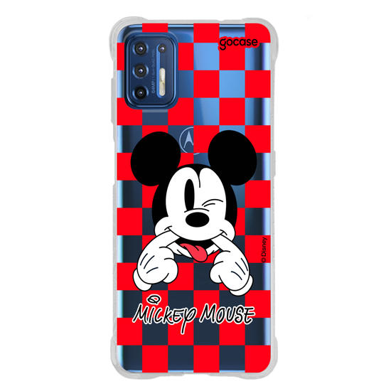Capinha para celular  Mickey Xadrez Red