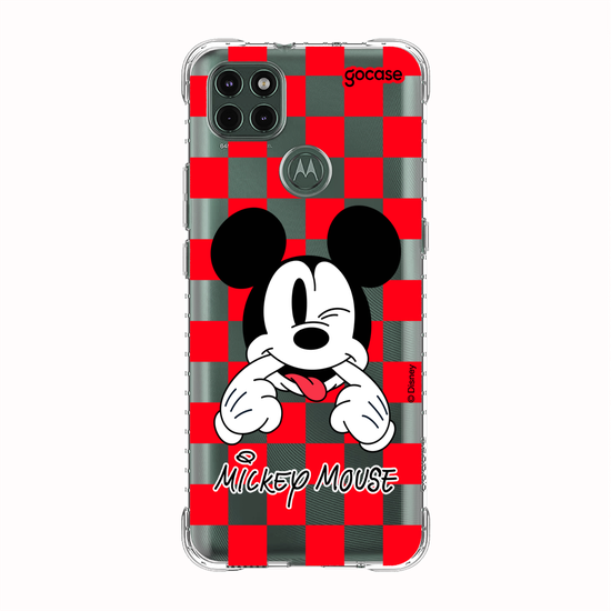 Capinha para celular  Mickey Xadrez Red