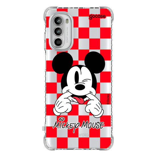 Capinha para celular  Mickey Xadrez Red