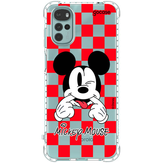 Capinha para celular  Mickey Xadrez Red