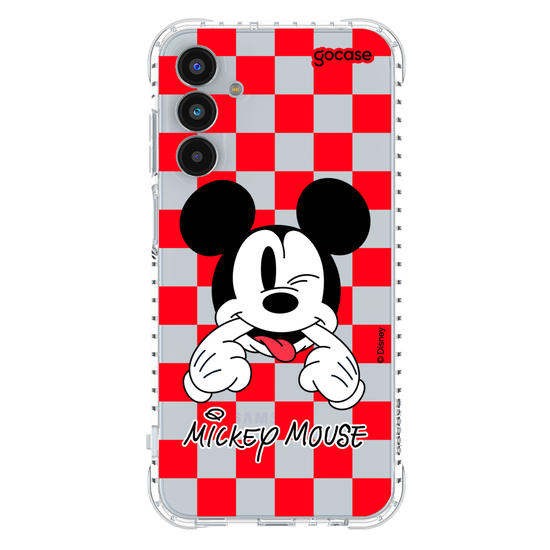Capinha para celular  Mickey Xadrez Red