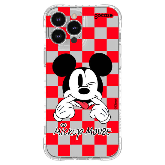 Capinha para celular  Mickey Xadrez Red