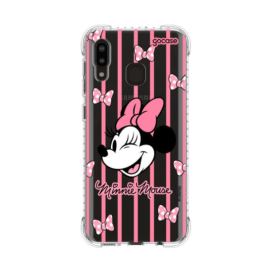 Capinha para celular  Minnie Listras Pink