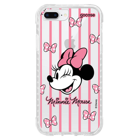 Capinha para celular  Minnie Listras Pink