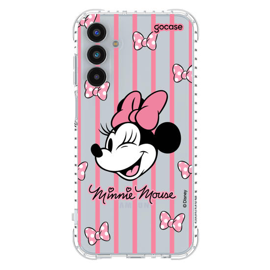 Capinha para celular  Minnie Listras Pink