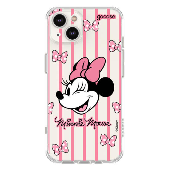 Capinha para celular  Minnie Listras Pink