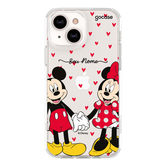 Capinha para celular Mickey e Minnie - Te amo!