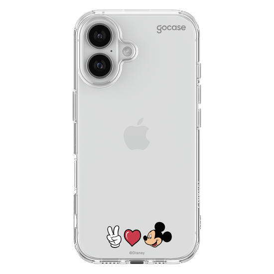 Capinha para celular Mickey & Amigos - Peace, Love and Mickey