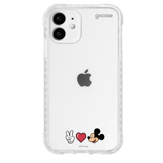Capinha para celular Mickey & Amigos - Peace, Love and Mickey