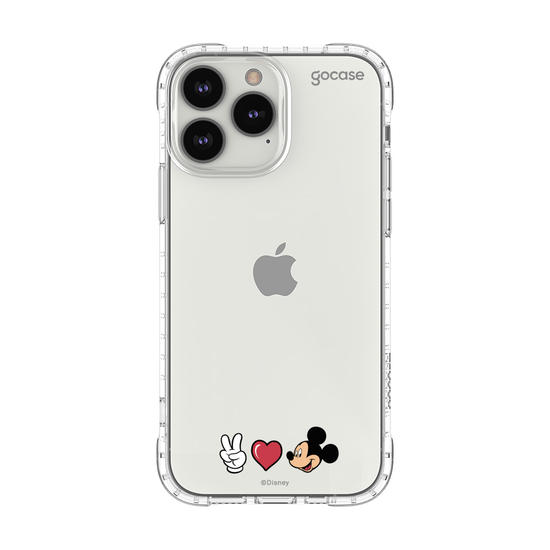 Capinha para celular Mickey & Amigos - Peace, Love and Mickey