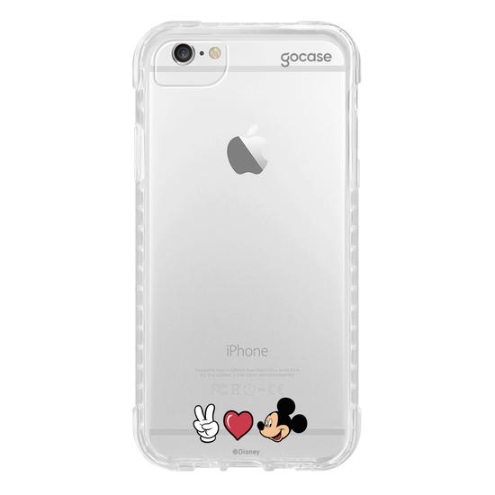 Capinha para celular Mickey & Amigos - Peace, Love and Mickey