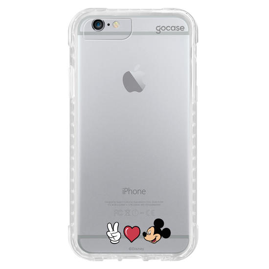 Capinha para celular Mickey & Amigos - Peace, Love and Mickey
