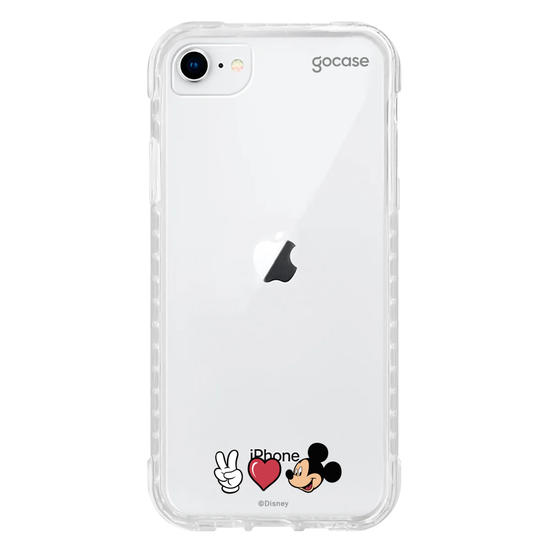Capinha para celular Mickey & Amigos - Peace, Love and Mickey