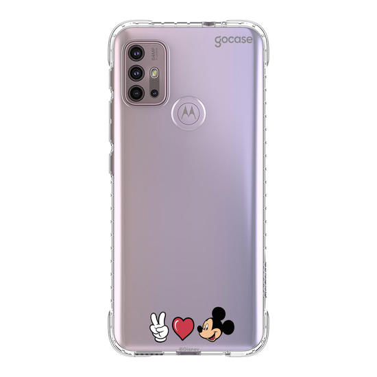 Capinha para celular Mickey & Amigos - Peace, Love and Mickey