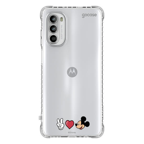 Capinha para celular Mickey & Amigos - Peace, Love and Mickey