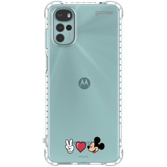 Capinha para celular Mickey & Amigos - Peace, Love and Mickey
