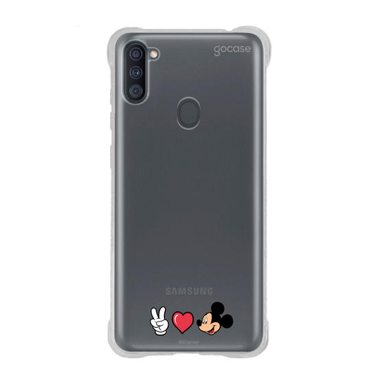 Capinha para celular Mickey & Amigos - Peace, Love and Mickey