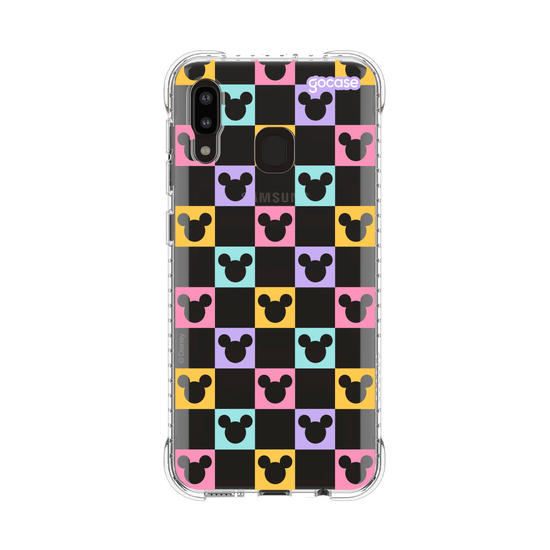 Capinha para celular  Mickey - Xadrez Com Rostinhos