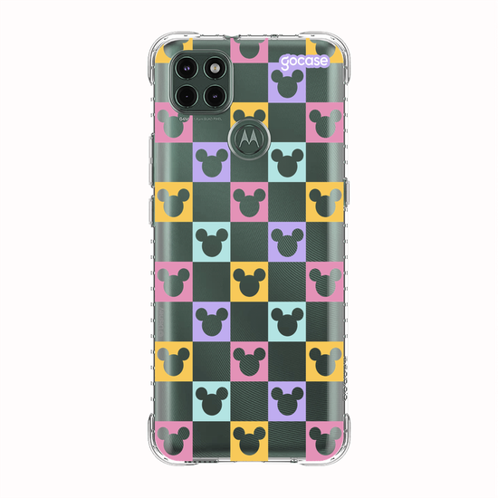 Capinha para celular  Mickey - Xadrez Com Rostinhos