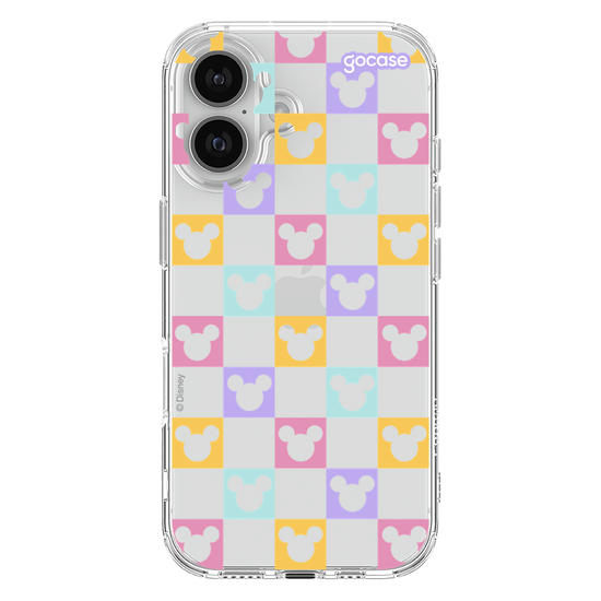 Capinha para celular  Mickey - Xadrez Com Rostinhos Personalizável