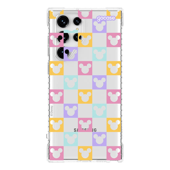 Capinha para celular  Mickey - Xadrez Com Rostinhos Personalizável