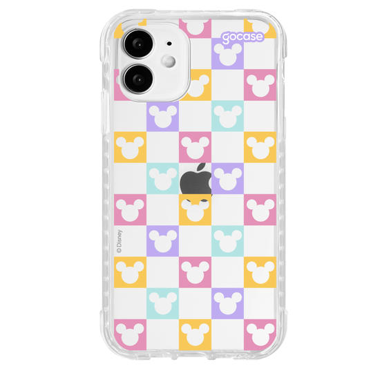 Capinha para celular  Mickey - Xadrez Com Rostinhos Personalizável