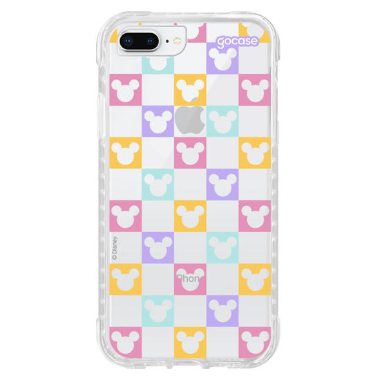 Capinha para celular  Mickey - Xadrez Com Rostinhos Personalizável