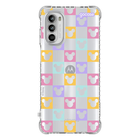 Capinha para celular  Mickey - Xadrez Com Rostinhos Personalizável