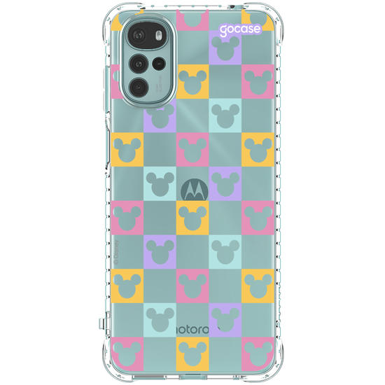 Capinha para celular  Mickey - Xadrez Com Rostinhos Personalizável