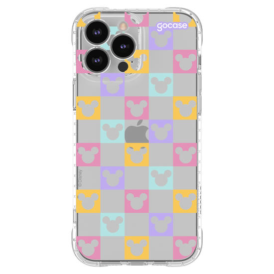 Capinha para celular  Mickey - Xadrez Com Rostinhos Personalizável