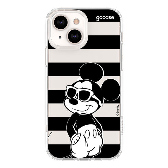 Capinha para celular  Mickey Mouse - Listras Preto e Branco