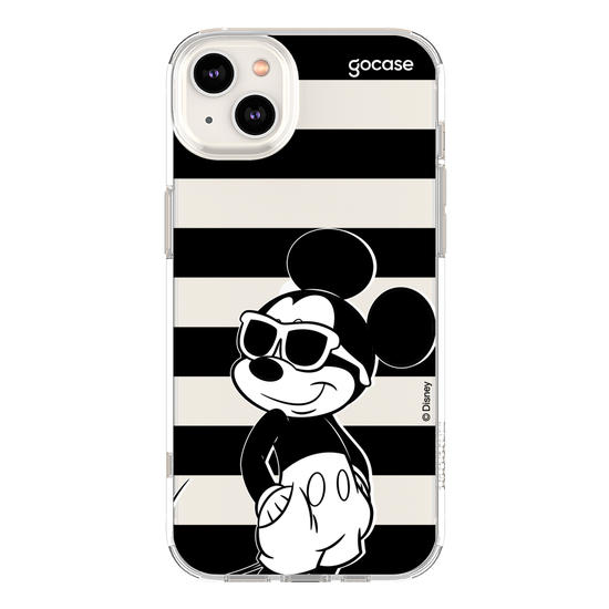 Capinha para celular  Mickey Mouse - Listras Preto e Branco