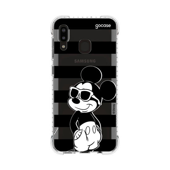 Capinha para celular  Mickey Mouse - Listras Preto e Branco