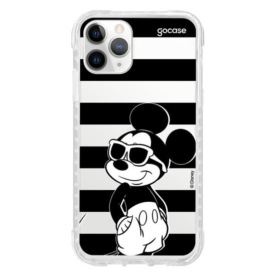 Capinha para celular  Mickey Mouse - Listras Preto e Branco