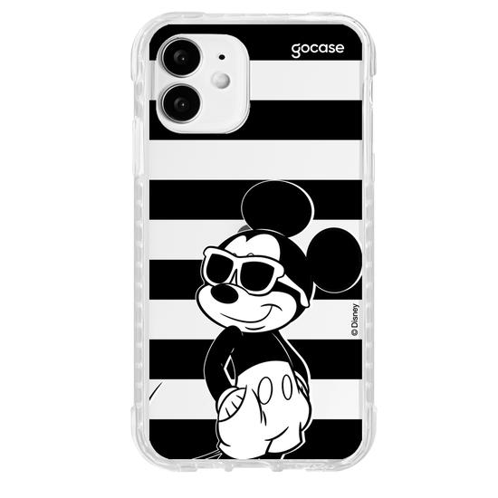 Capinha para celular  Mickey Mouse - Listras Preto e Branco