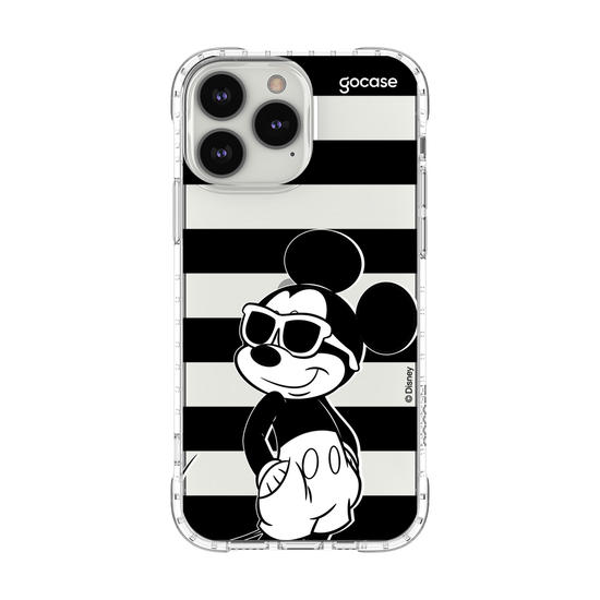 Capinha para celular  Mickey Mouse - Listras Preto e Branco