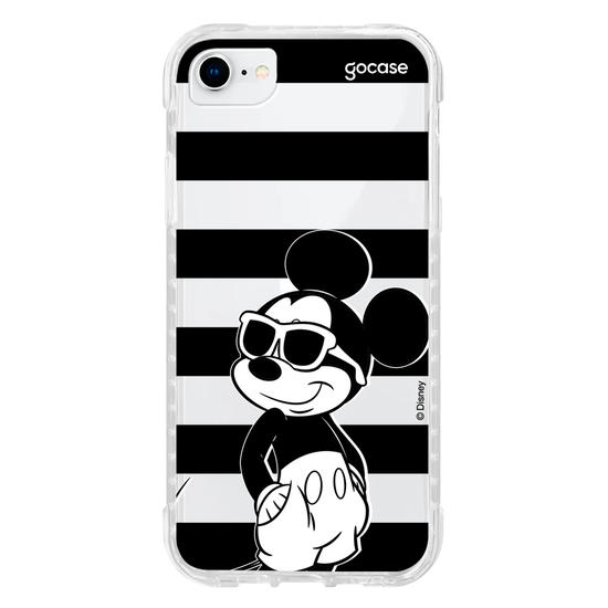 Capinha para celular  Mickey Mouse - Listras Preto e Branco